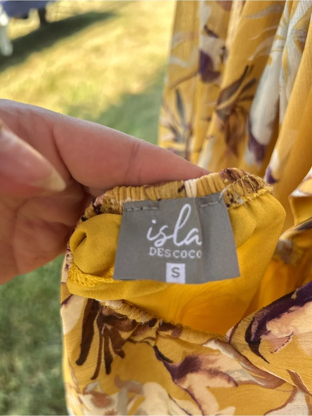 Women’s Floral Midi Dress - Yellow Floral